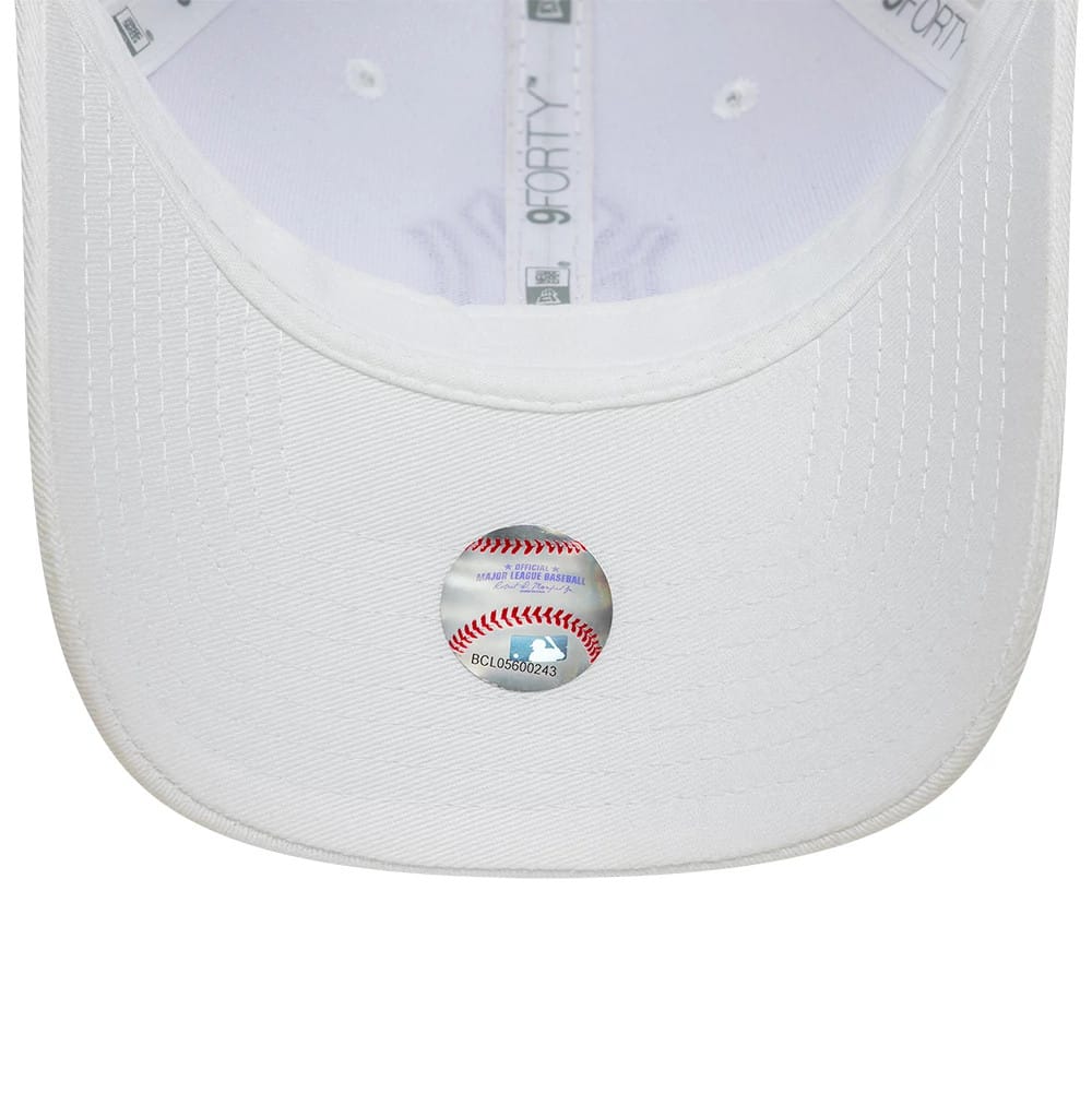 Pictured is this Womens MLB League Essential New York Yankees 9FORTY cap in white. 5