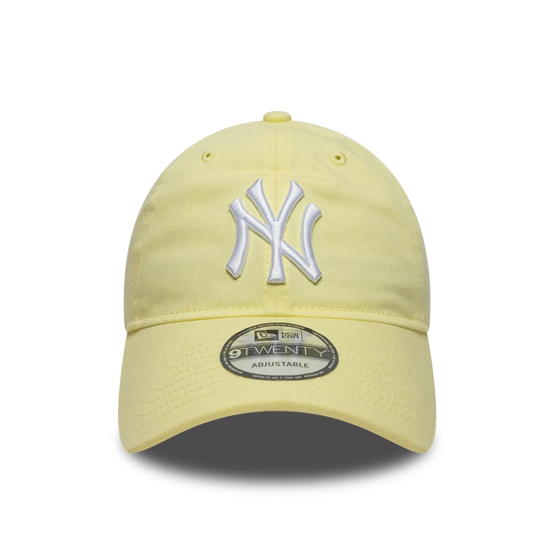 Pictured is this MLB League Essential New York Yankees 9TWENTY cap in pastel yellow. 2