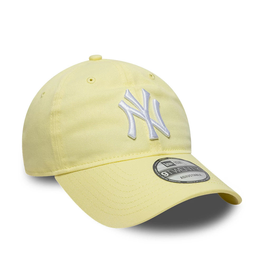 Pictured is this MLB League Essential New York Yankees 9TWENTY cap in pastel yellow. 3