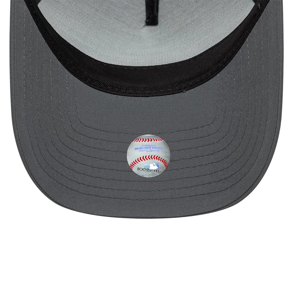 Pictured is this MLB Sport New York Yankees 9FORTY A-Frame Trucker cap in charcoal. 5