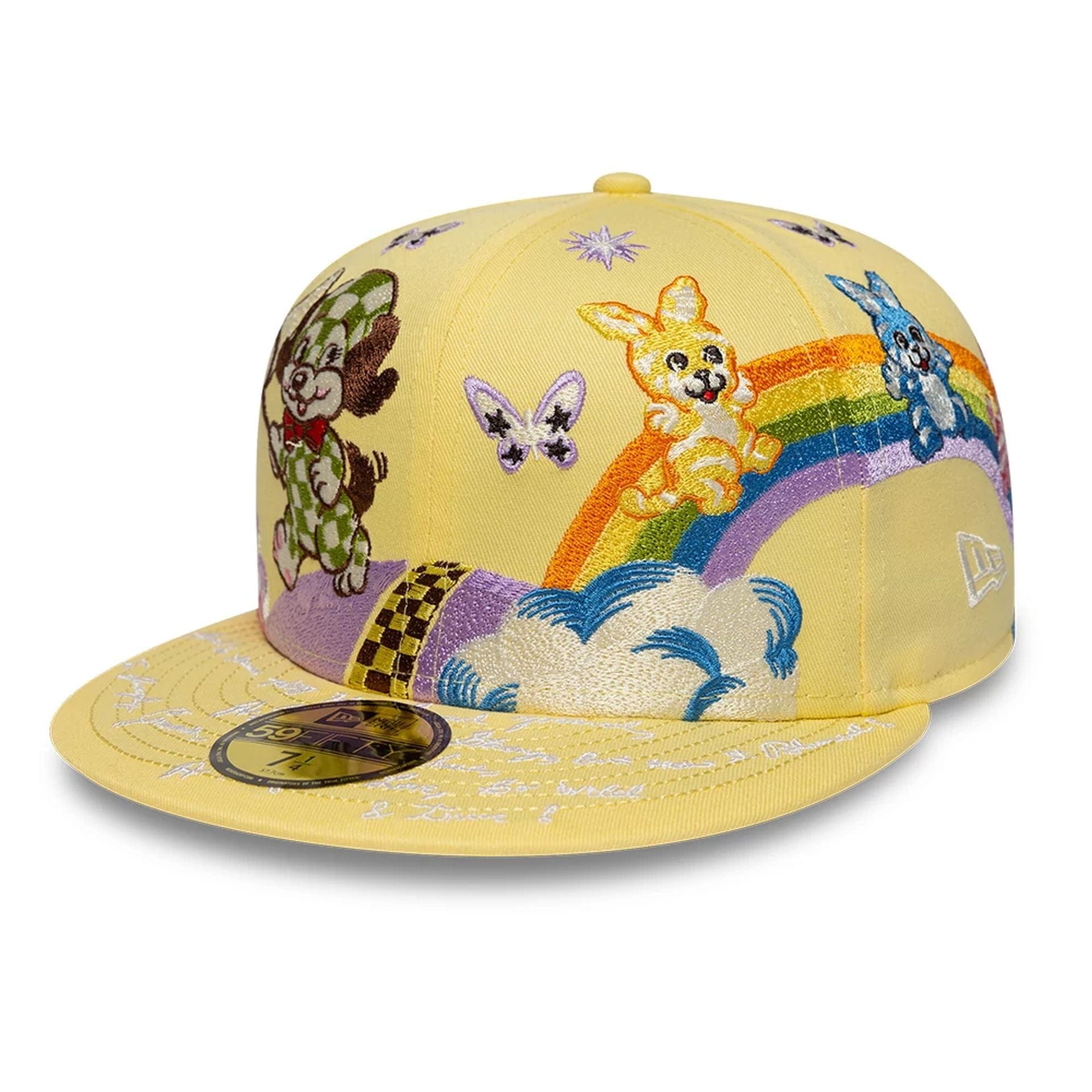 Pictured is this Kenzo X New Era 59FIFTY Fitted cap in pastel yellow. 1