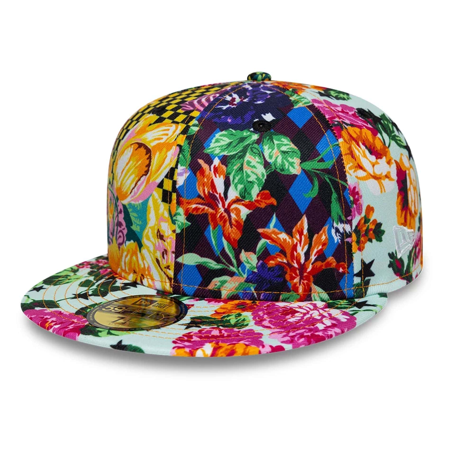 Pictured is this Kenzo X New Era Flowers 59FIFTY Fitted cap in white. 1