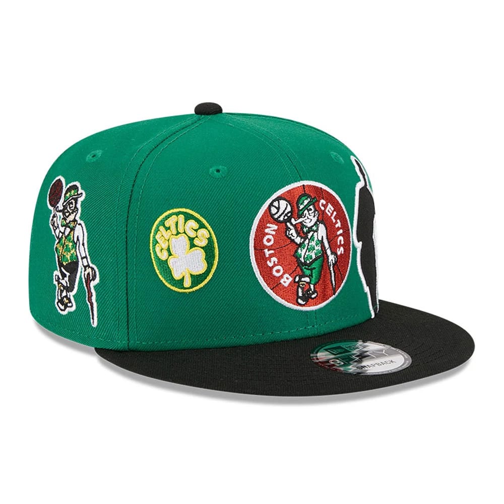 Pictured is this NBA Hardwood Classic All Star Game Boston Celtics 9FIFTY Snapback cap in green. 4