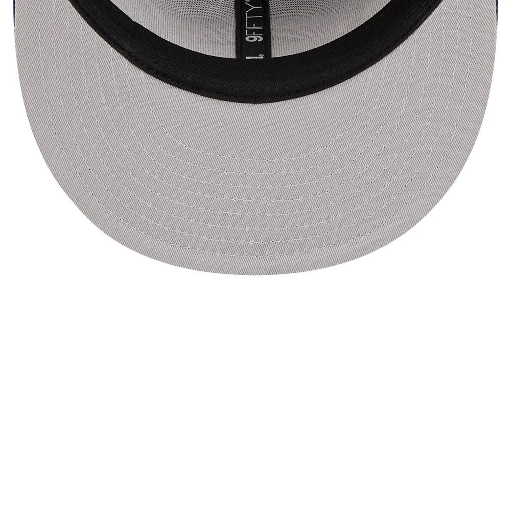 Pictured is this NBA Hardwood Classic All Star Game Denver Nuggets 9FIFTY Snapback cap in dark red. 2