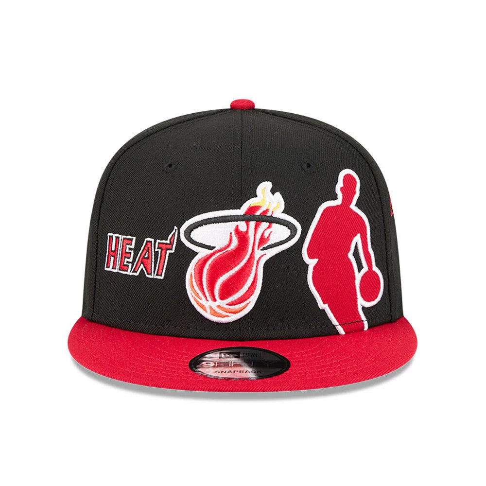 Pictured is this NBA Hardwood Classic All Star Game Miami Heat 9FIFTY Snapback cap in black. 3