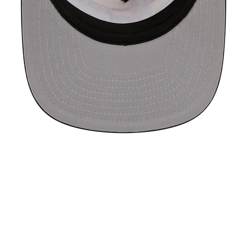 Pictured is this NBA Hardwood Classic All Star Game Philadelphia 76ers 9FIFTY A-Frame Snapback cap in white. 2