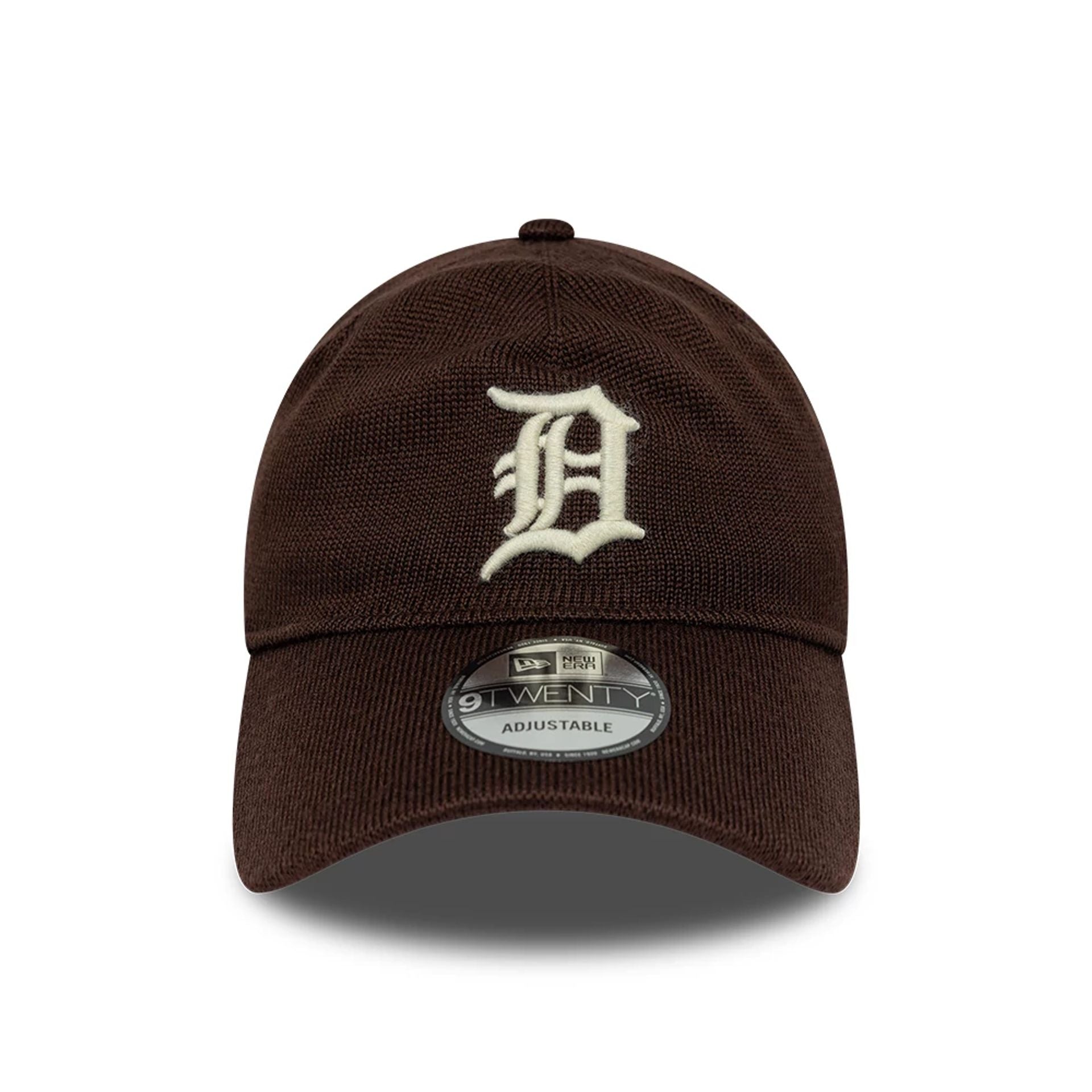 Pictured is this MLB Merino Wool Detroit Tigers 9TWENTY cap in dark brown. 2