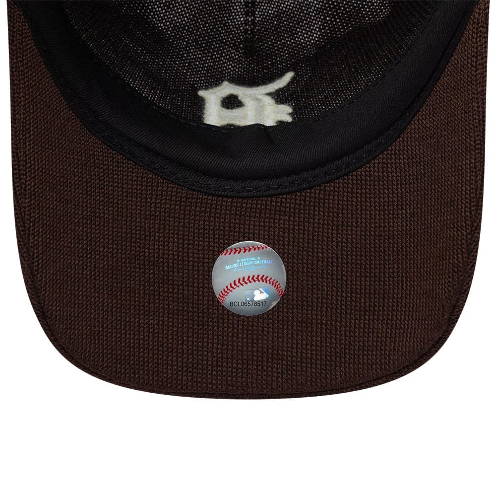 Pictured is this MLB Merino Wool Detroit Tigers 9TWENTY cap in dark brown. 7
