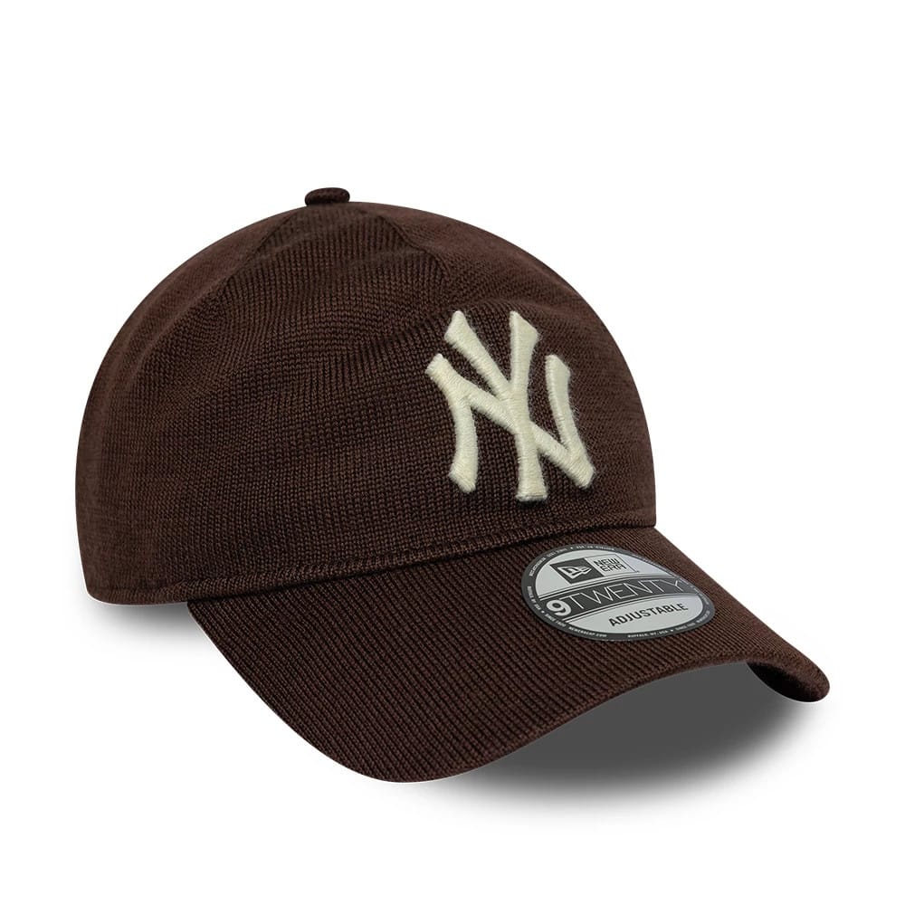 Pictured is this MLB Merino Wool New York Yankees 9TWENTY cap in dark brown. 3