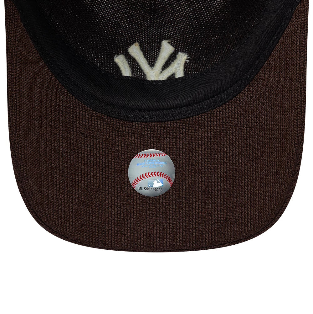Pictured is this MLB Merino Wool New York Yankees 9TWENTY cap in dark brown. 7