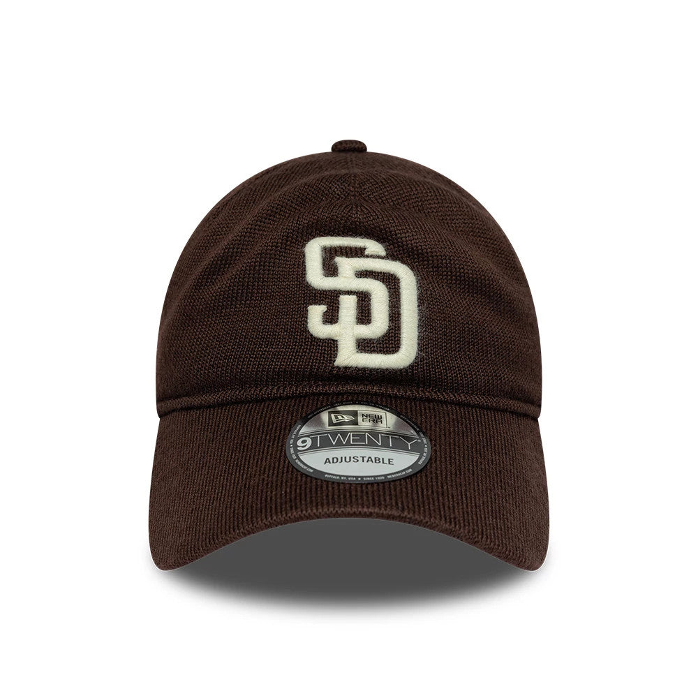 Pictured is this MLB Merino Wool Core San Diego Padres 9TWENTY cap in dark brown. 2