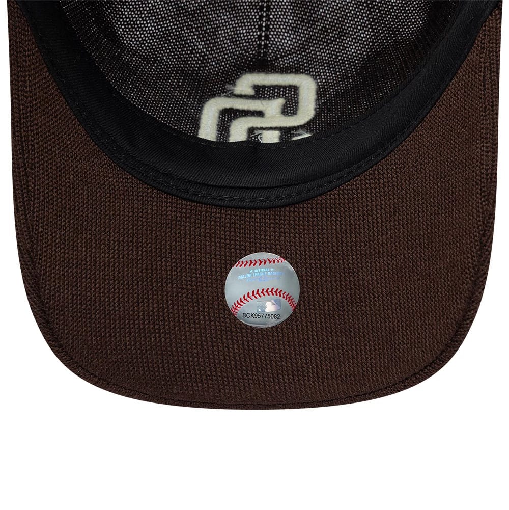 Pictured is this MLB Merino Wool San Diego Padres 9TWENTY cap in dark brown. 7