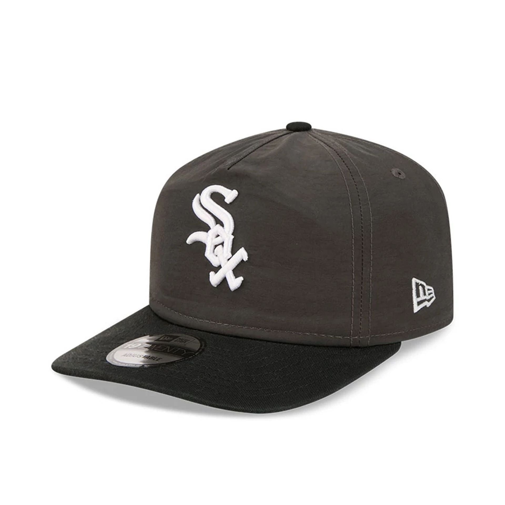 Pictured is this MLB Nylon Chicago White Sox 19TWENTY cap in black. 1