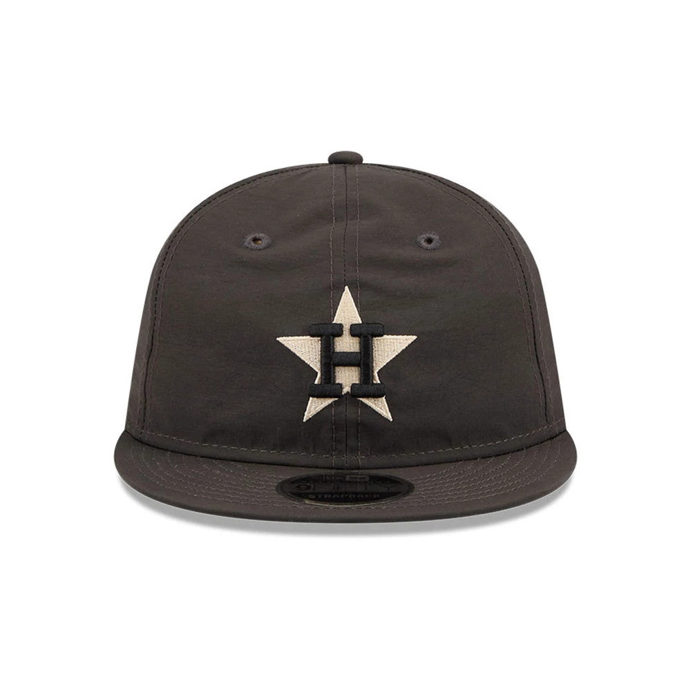 Pictured is this MLB Nylon Houston Astros Retro Crown 9FIFTY cap in black. 3