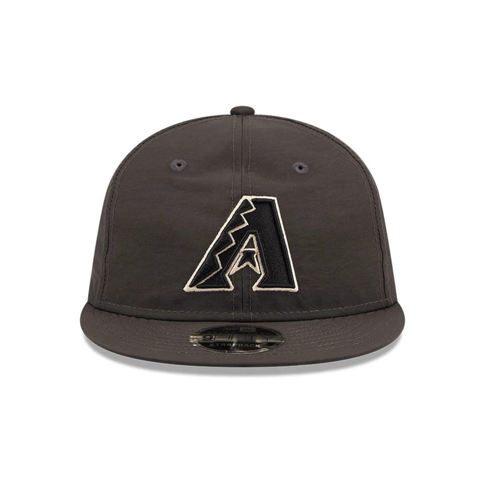 Pictured is this MLB Nylon Arizona Diamondbacks Retro Crown 9FIFTY cap in black. 3