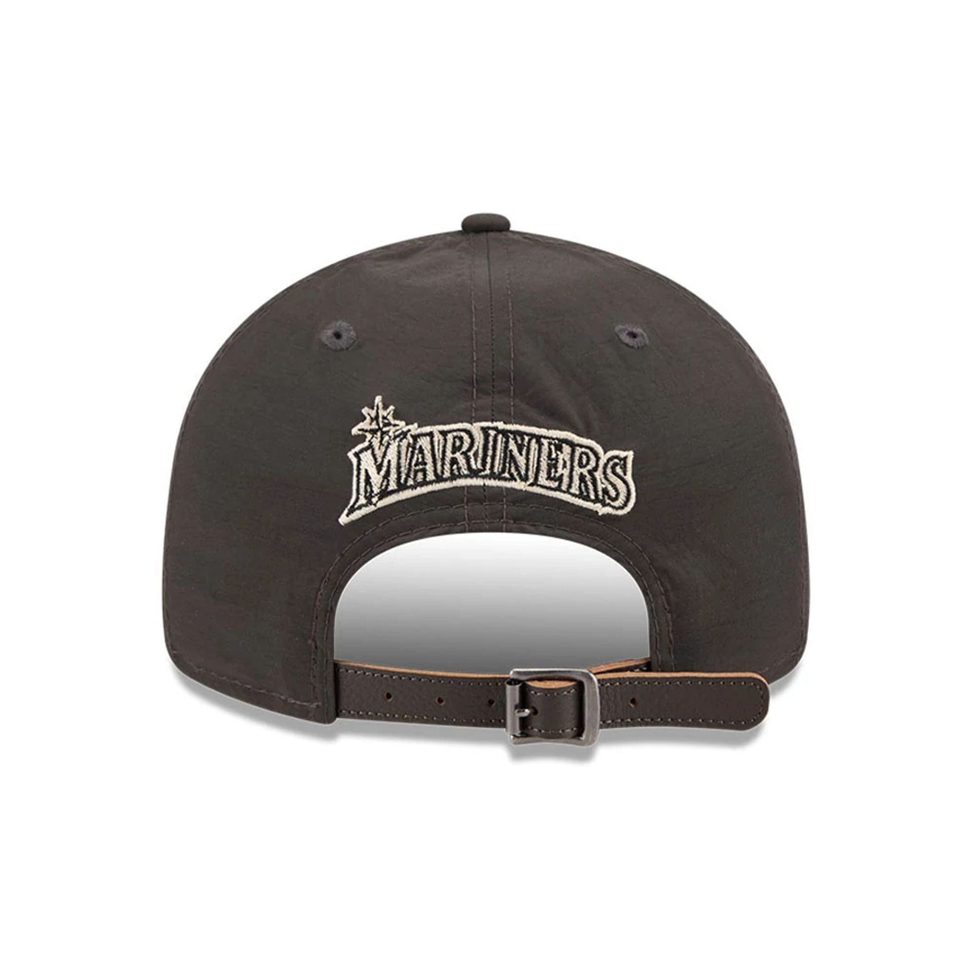 Pictured is this MLB Nylon Seattle Mariners Retro Crown 9FIFTY cap in black. 2