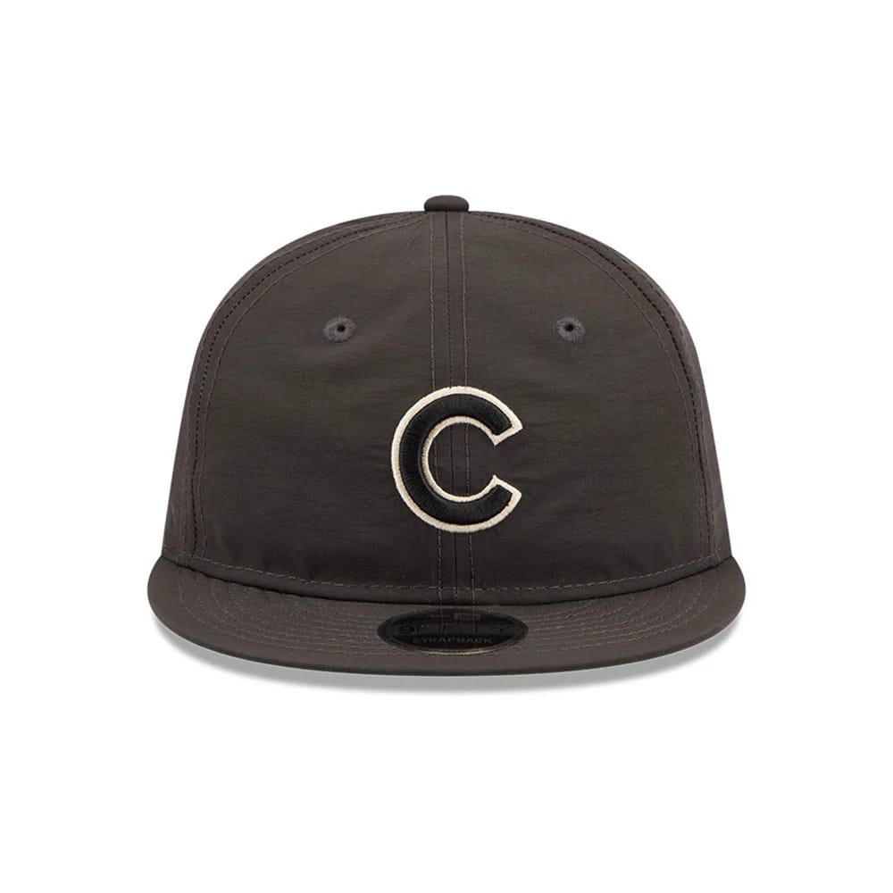 Pictured is this MLB Nylon Chicago Cubs Retro Crown 9FIFTY cap in black. 3