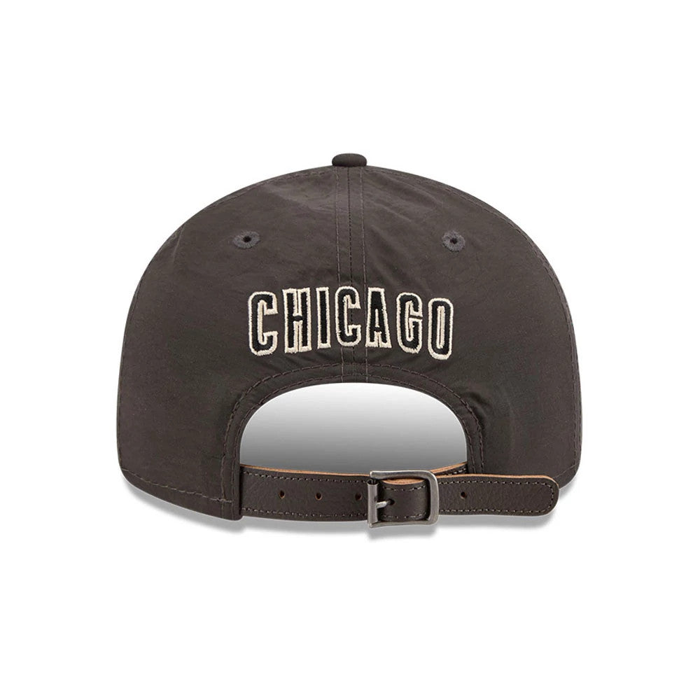 Pictured is this MLB Nylon Chicago Cubs Retro Crown 9FIFTY cap in black. 2