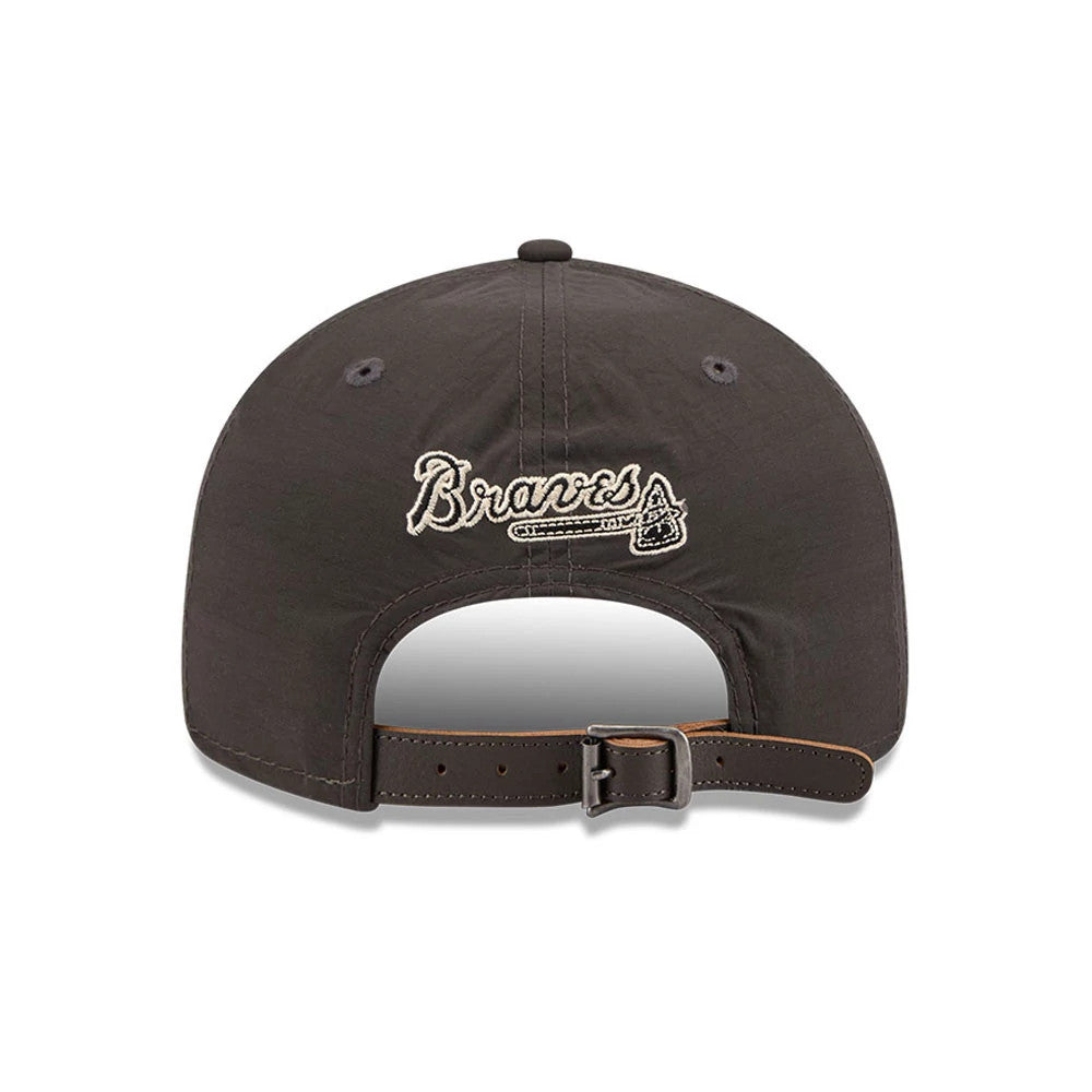Pictured is this MLB Nylon Atlanta Braves Retro Crown 9FIFTY cap in black. 2