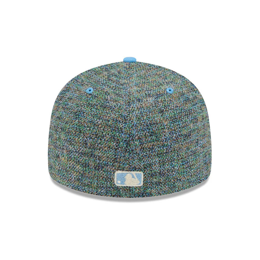 Pictured is this MLB Tweedy Cotton Boston Red Sox 59FIFTY Fitted cap in pastel blue. 7