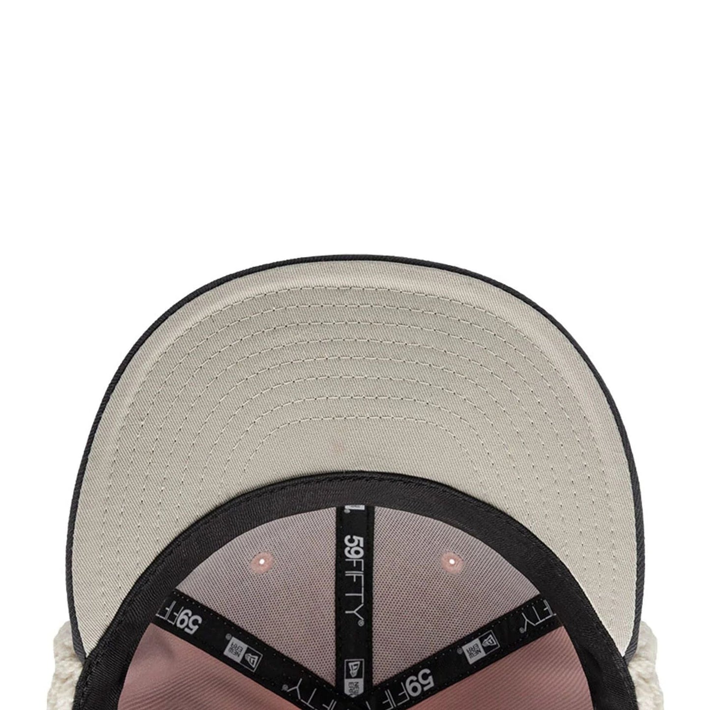 Pictured is this NHL Patch Chicago Blackhawks Dogear 59FIFTY Fitted cap in pastel pink. 10