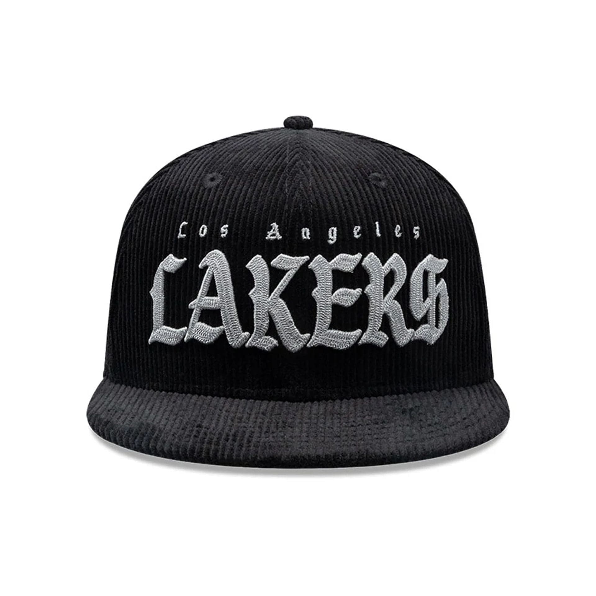 Pictured is this NBA Old English LA Lakers 9FIFTY Snapback cap in black. 2