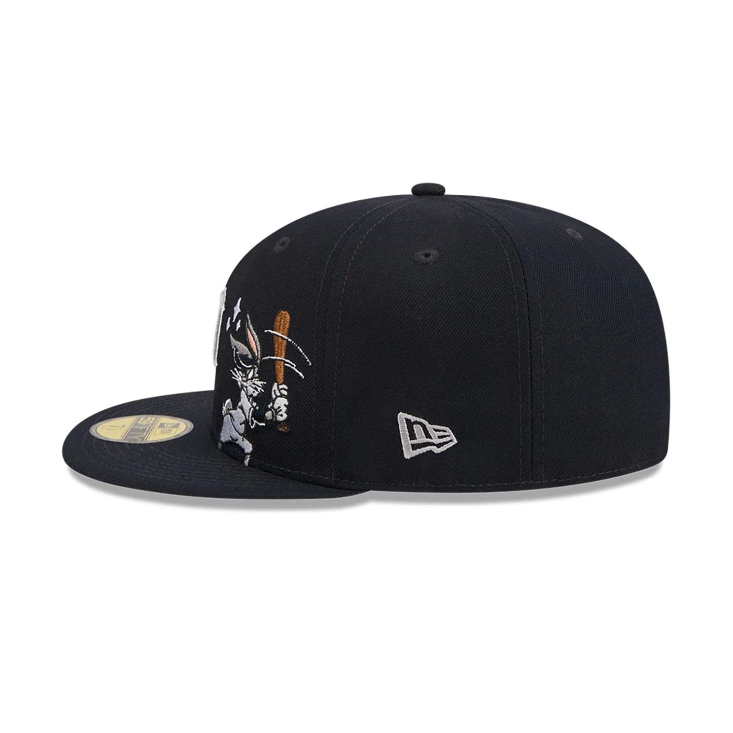Pictured is this MLB X Looney Tunes Bugs Bunny Detroit Tigers 59FIFTY Fitted cap in navy. 7