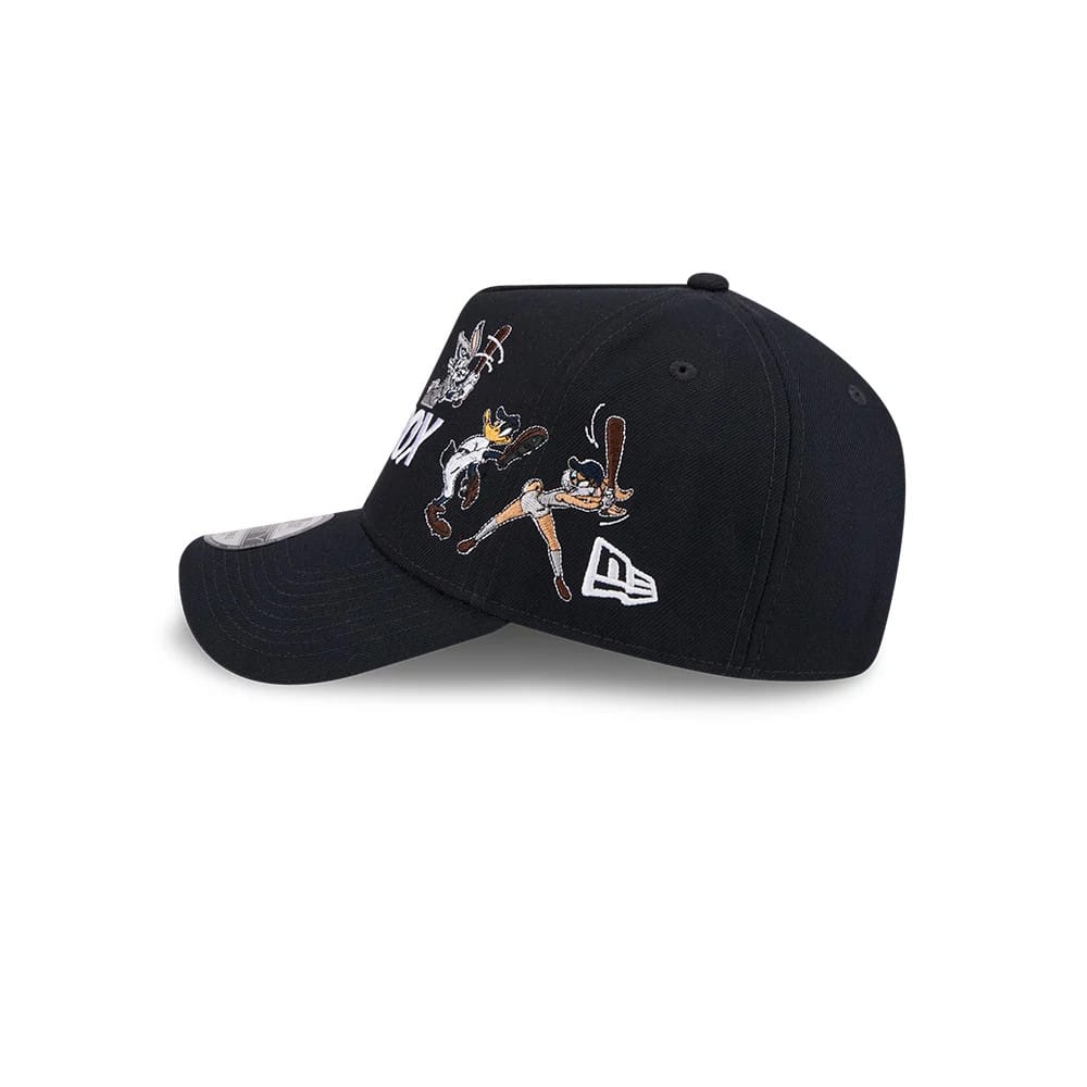 Pictured is this MLB X Looney Tunes Boston Red Sox 9FORTY A-Frame Adjustable cap in navy. 7