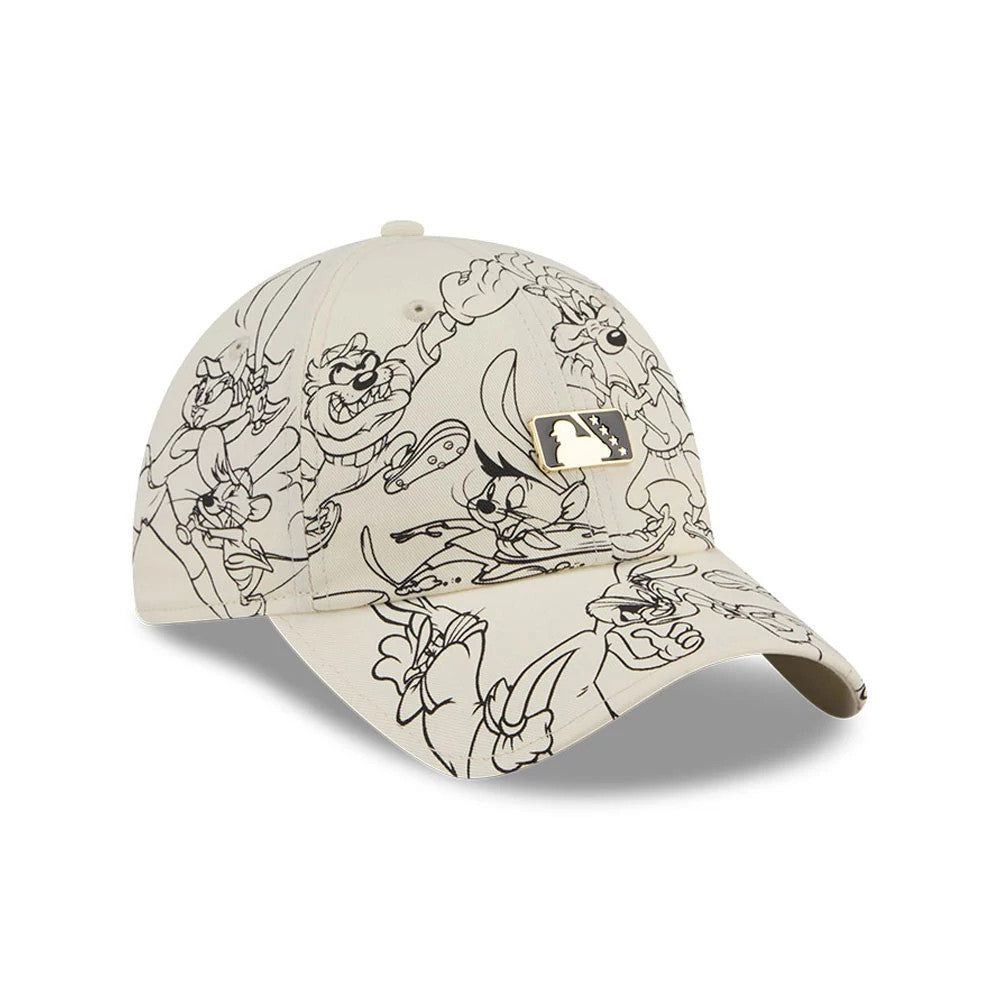Pictured is this MiLB X Looney Tunes Minor League Logo Casual Classic Adjustable cap in Cream. 4