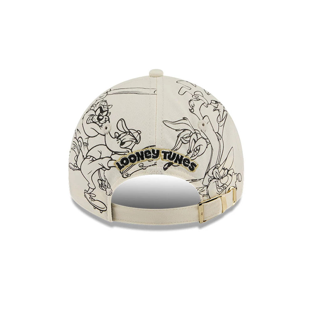 Pictured is this MLB X Looney Tunes MLB Logo Casual Classic Adjustable cap in white. 4