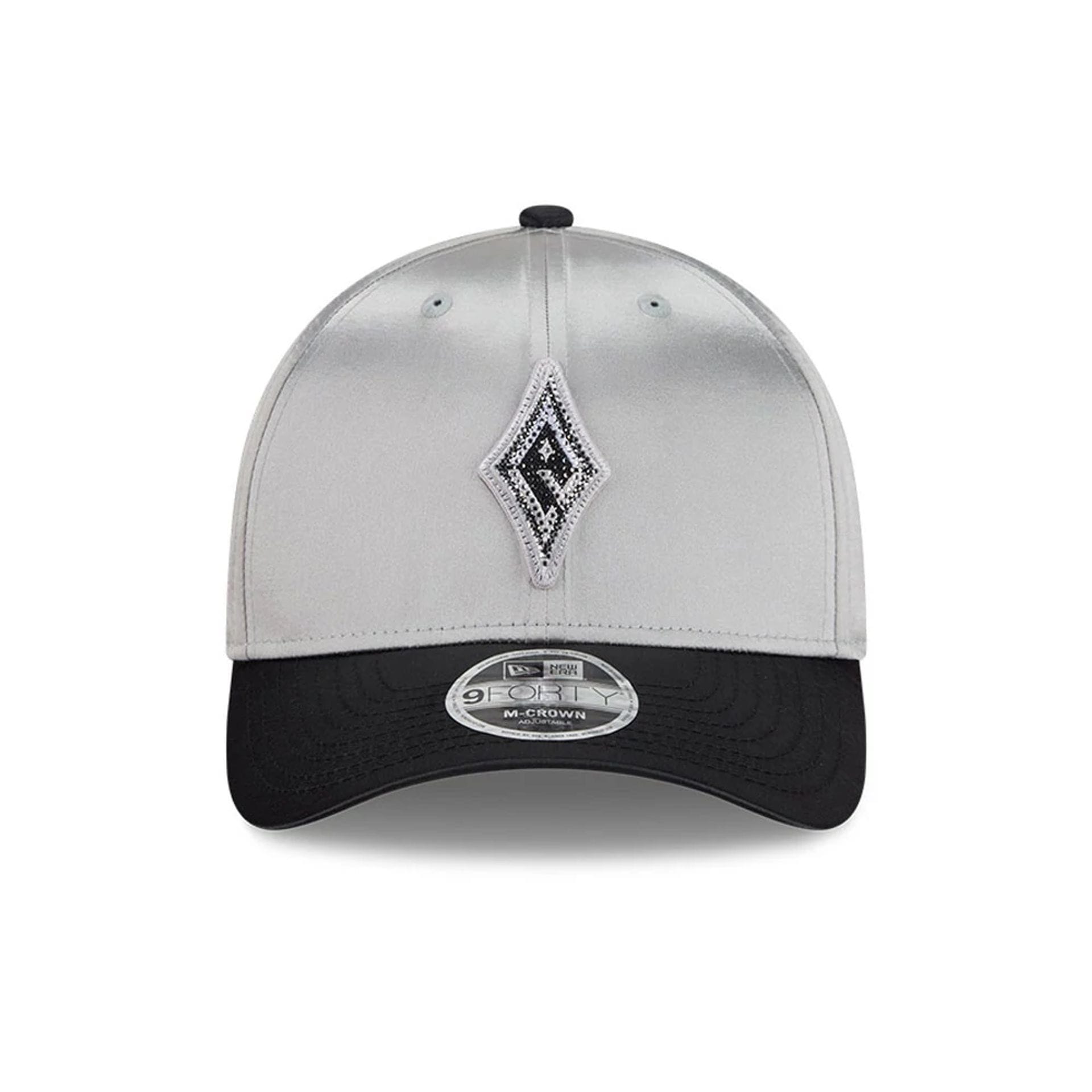 Pictured is this WNBA Draft 2026 Las Vegas Aces 9FORTY M-Crown cap in silver. 2