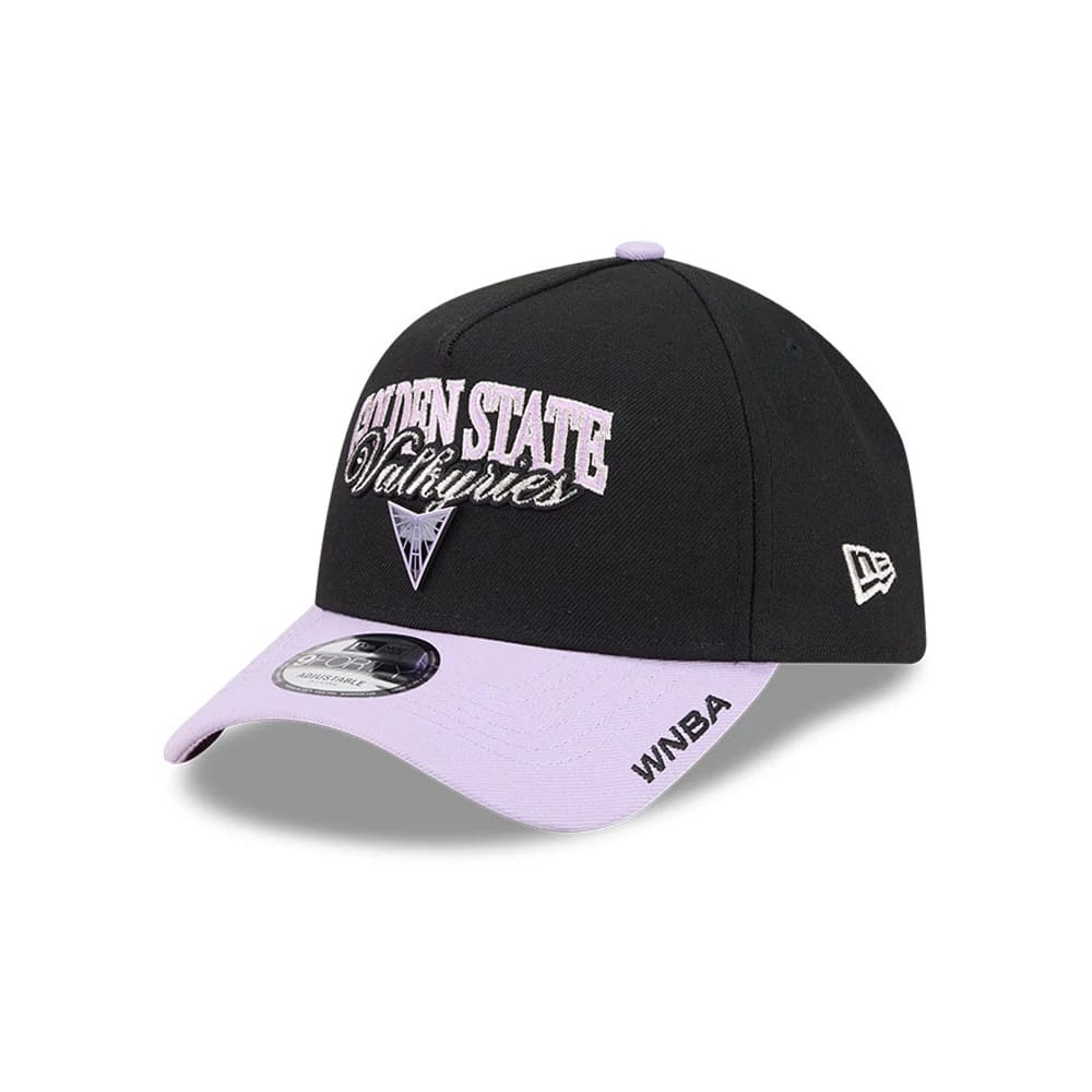 Pictured is this WNBA Tip Off 2026 Golden State Valkyries 9FORTY A-Frame cap in black. 1