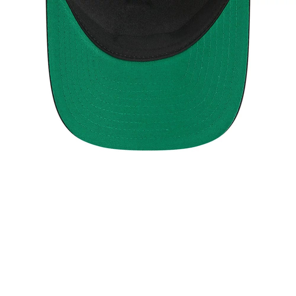 Pictured is this NHL Stanley Cup Champions Toronto Maple Leafs 9FORTY M-Crown A-Frame Trucker Adjustable cap in black. 2
