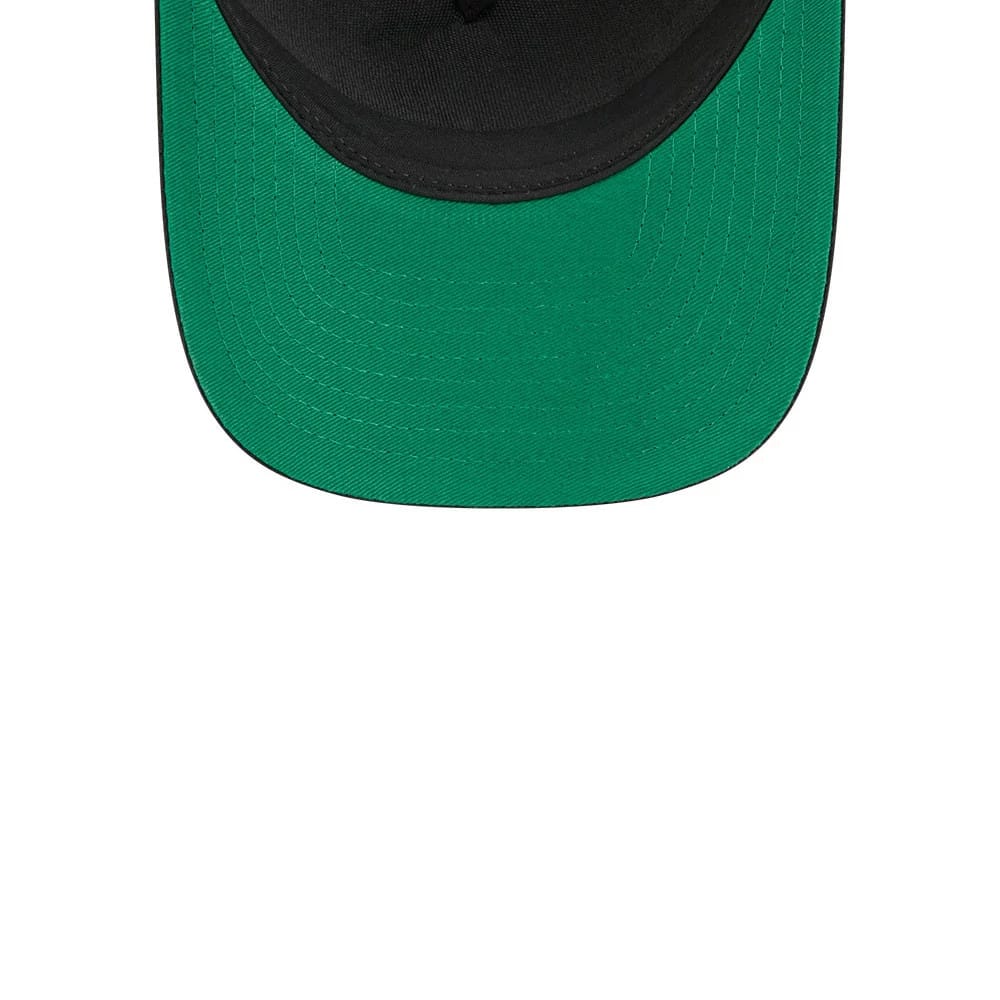 Pictured is this NHL Stanley Cup Champions Chicago Blackhawks 9FORTY M-Crown A-Frame Trucker Adjustable cap in black. 2