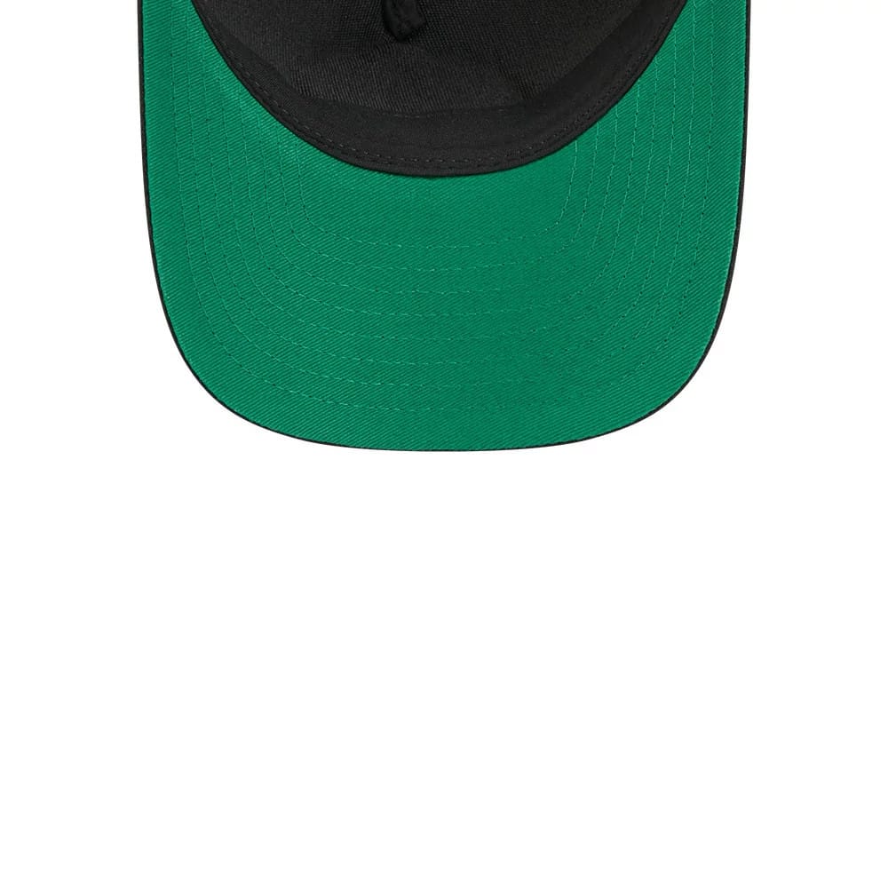 Pictured is this NHL Stanley Cup Champions New York Rangers 9FORTY M-Crown A-Frame Trucker Adjustable cap in black. 2
