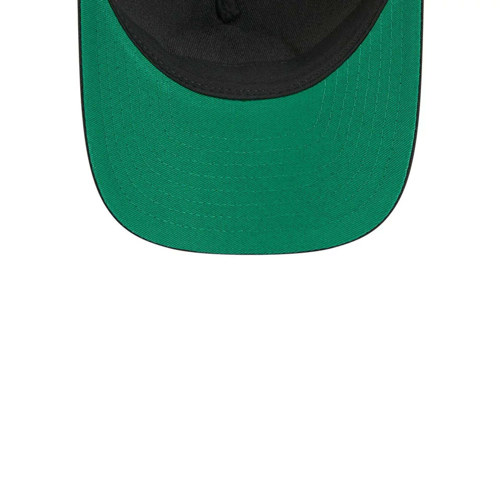 Pictured is this NHL Stanley Cup Champions New York Rangers 9FORTY M-Crown A-Frame Trucker Adjustable cap in black. 2