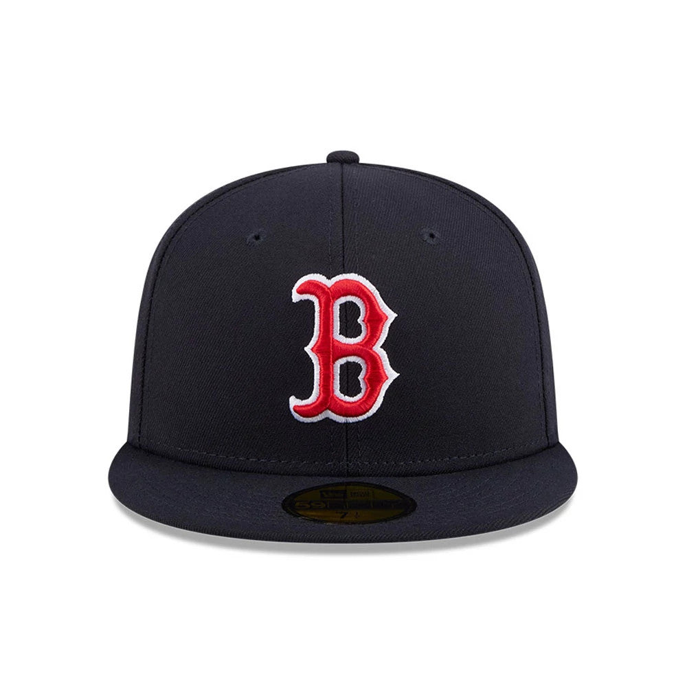 Pictured is this MLB Jackie Robinson Boston Red Sox 59FIFTY Fitted cap in navy. 3