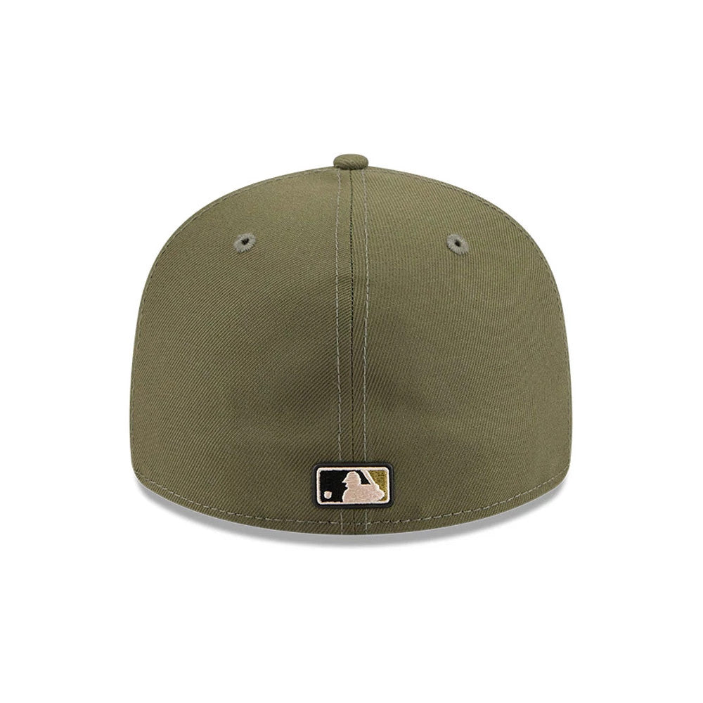 Pictured is this MLB Armed Forces Day 2026 Detroit Tigers Low Profile 59FIFTY Fitted cap in green. 7