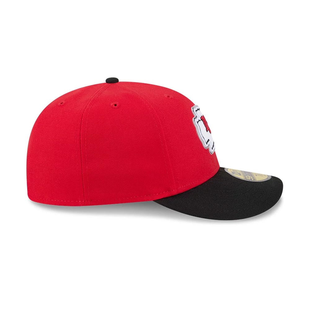 Pictured is this NFL Draft 2026 Kansas City Chiefs 59FIFTY Fitted cap in red. 6