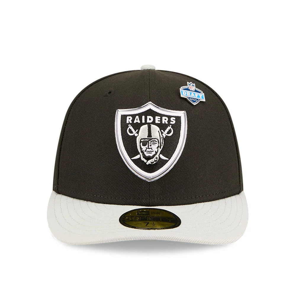 Pictured is this NFL Draft 2026 Las Vegas Raiders 59FIFTY Fitted cap in black. 3