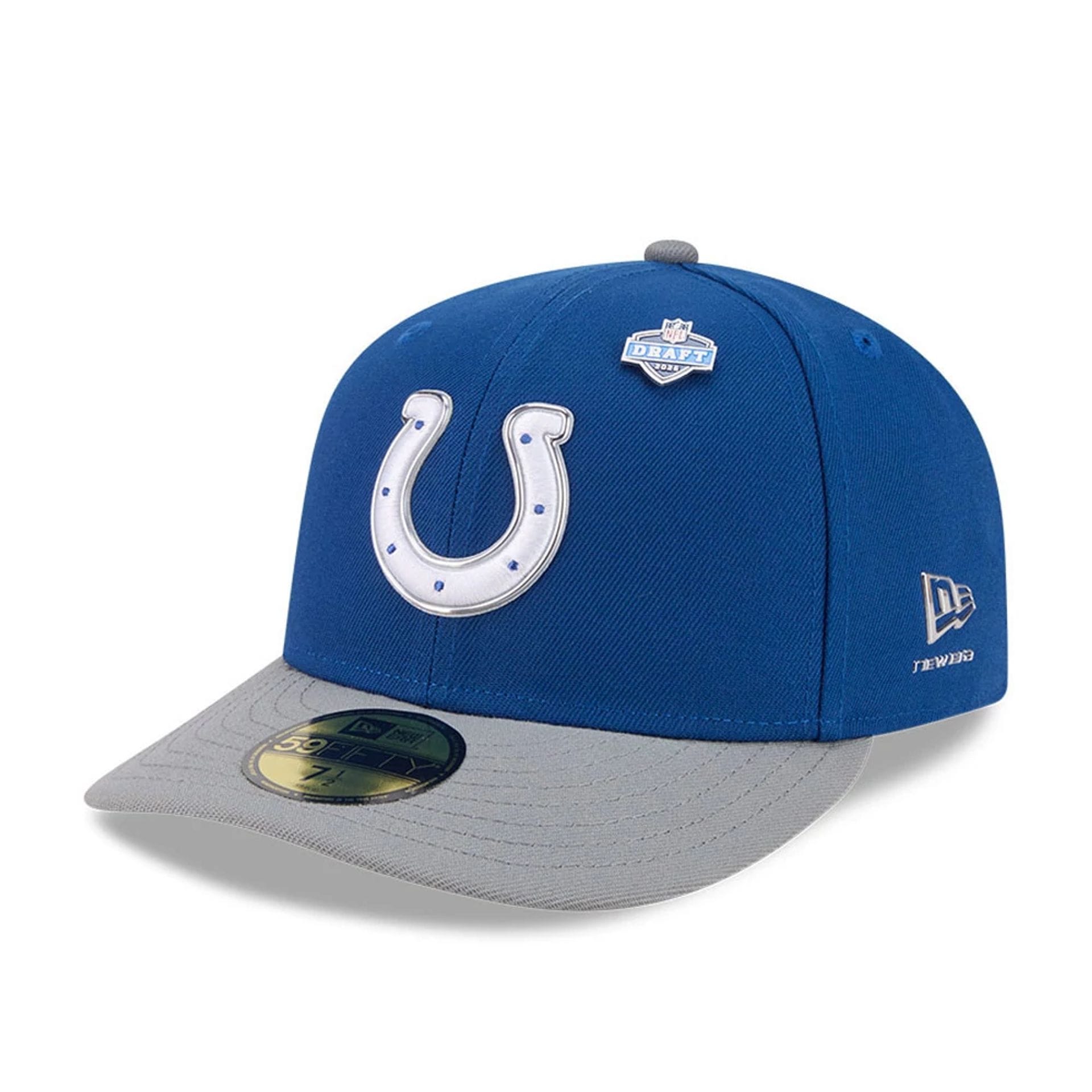 Pictured is this NFL Draft 2026 Indianapolis Colts 59FIFTY Fitted cap in blue. 1
