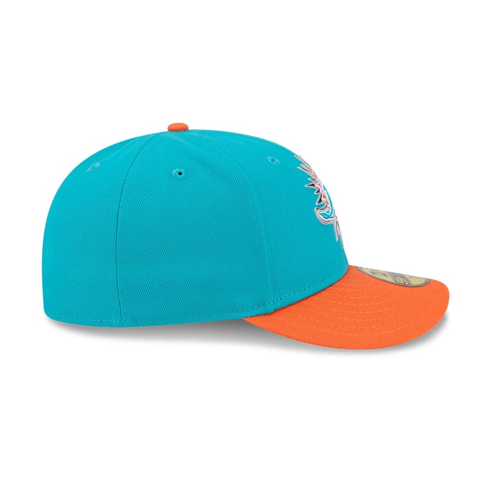 Pictured is this NFL Draft 2026 Miami Dolphins 59FIFTY Fitted cap in turquoise. 7