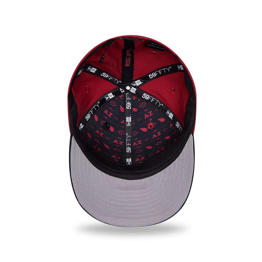 Pictured is this NFL Draft 2026 Arizona Cardinals 59FIFTY Fitted cap in dark red. 2