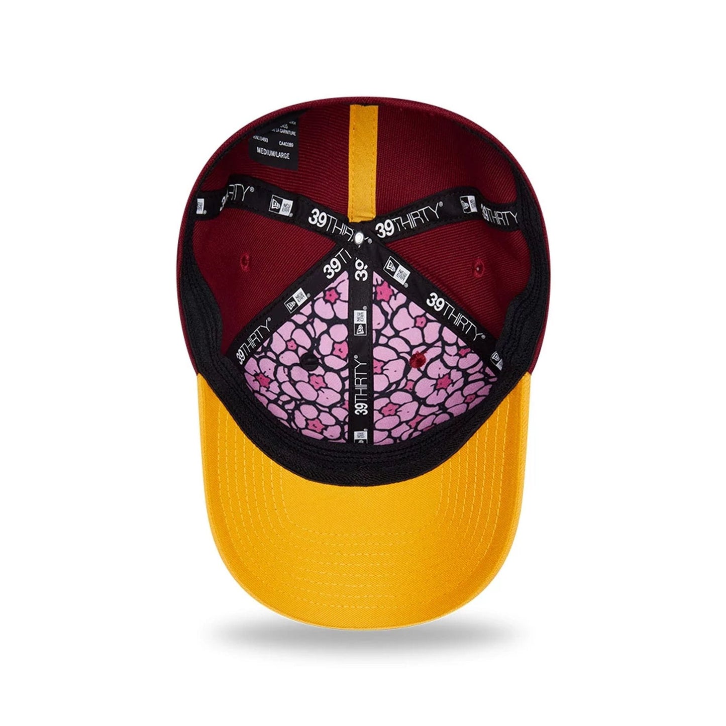 Pictured is this NFL Draft 2026 Washington Commanders 39THIRTY M-Crown Stretch Fit cap in dark red. 7