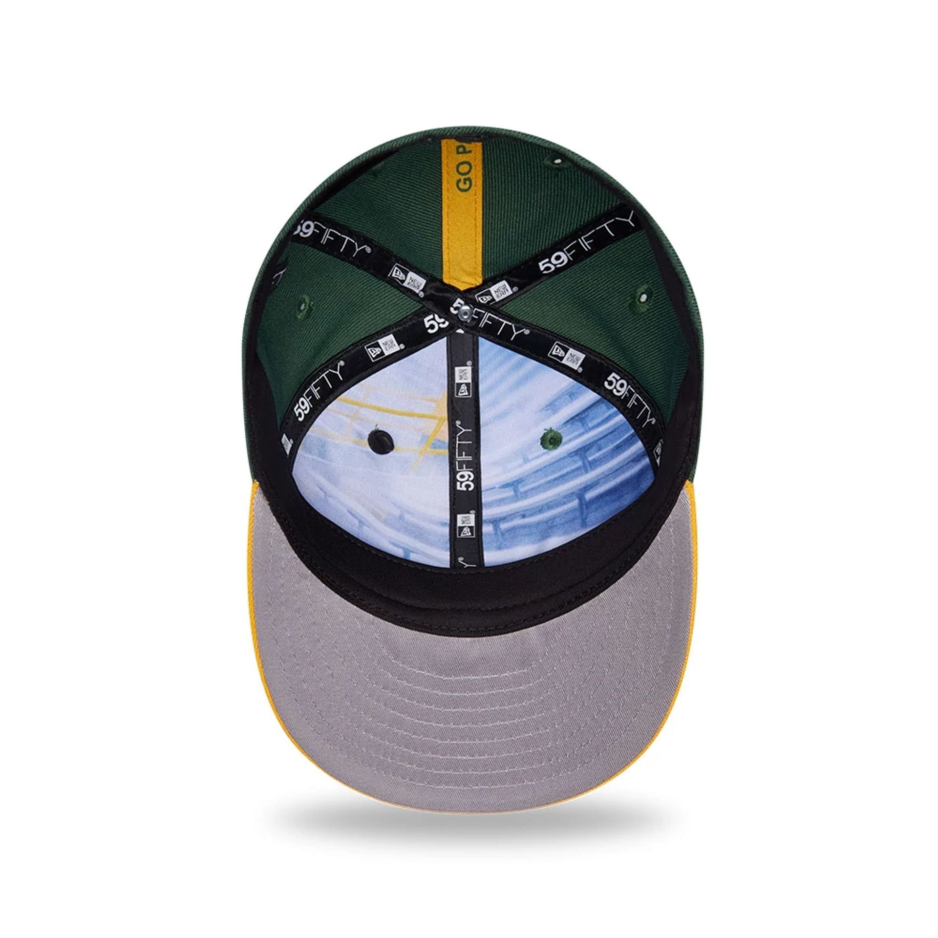 Pictured is this NFL Draft 2026 Green Bay Packers 59FIFTY Fitted cap in dark green. 2