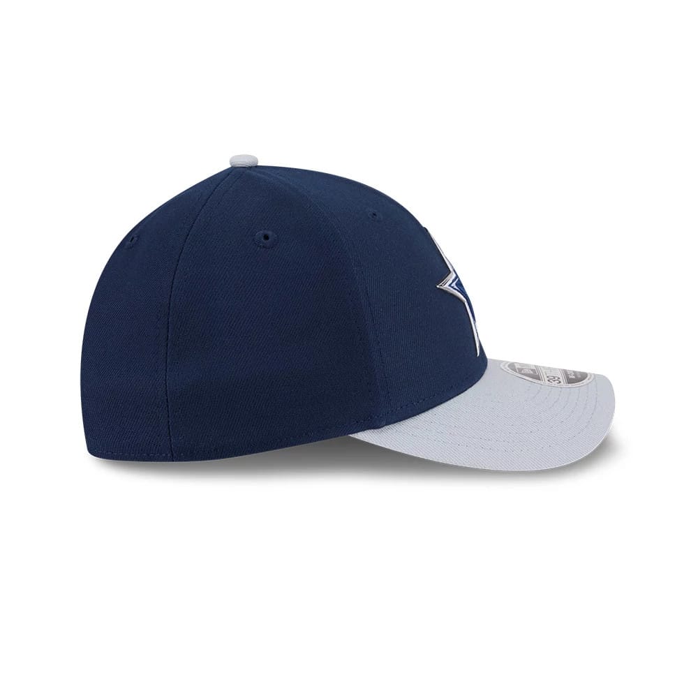 Pictured is this NFL Draft 2026 Dallas Cowboys 39THIRTY M-Crown Stretch Fit cap in dark blue. 7