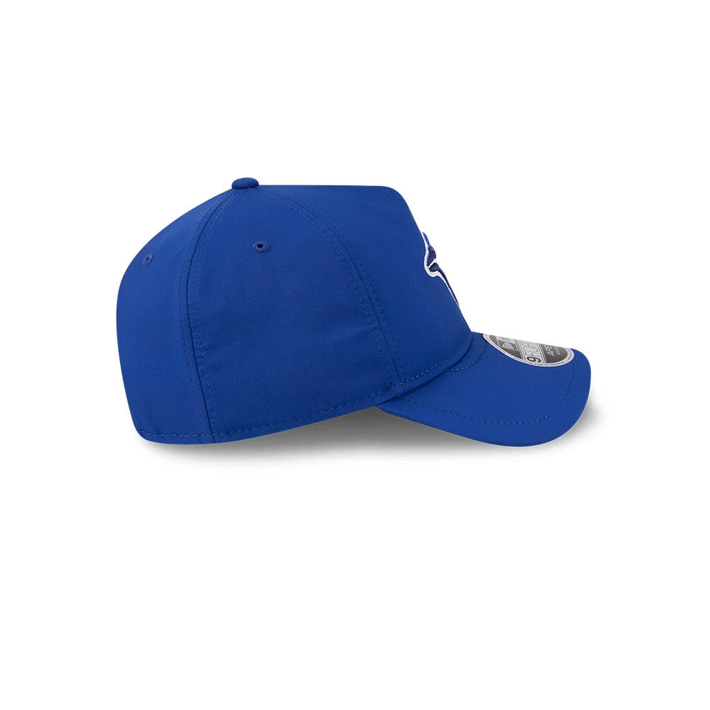 Pictured is this MLB Quickstrike Toronto Blue Jays 9FORTY Apex cap in blue. 7