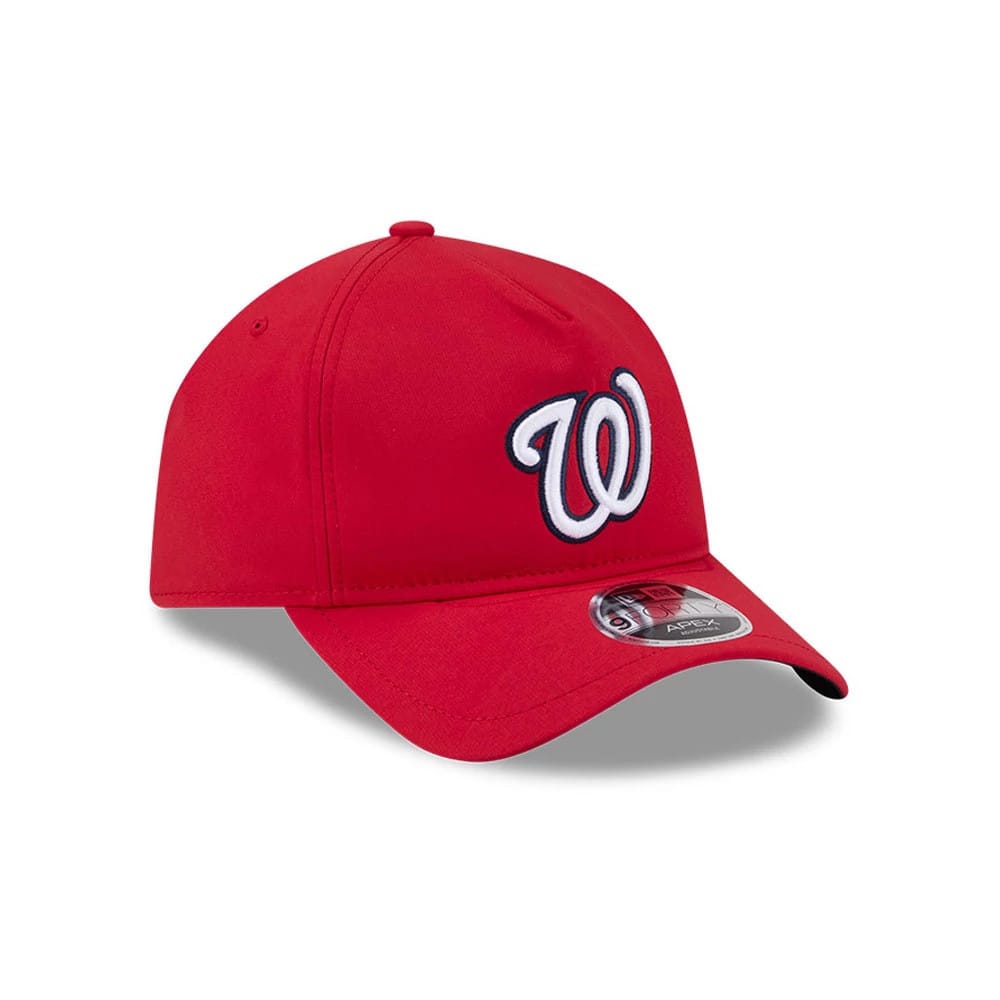 Pictured is this MLB Quickstrike Washington Nationals 9FORTY Apex cap in red. 4