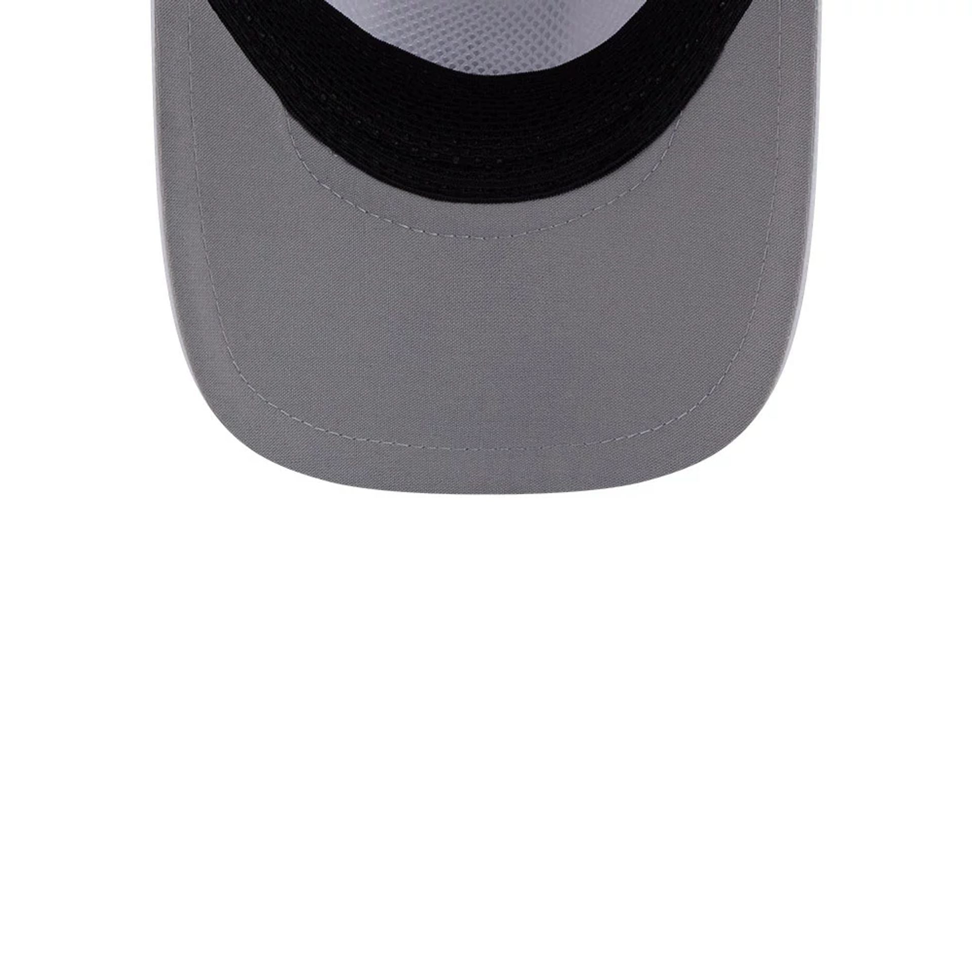 Pictured is this NFL Quickstrike Las Vegas Raiders 9FORTY Apex cap in white. 2