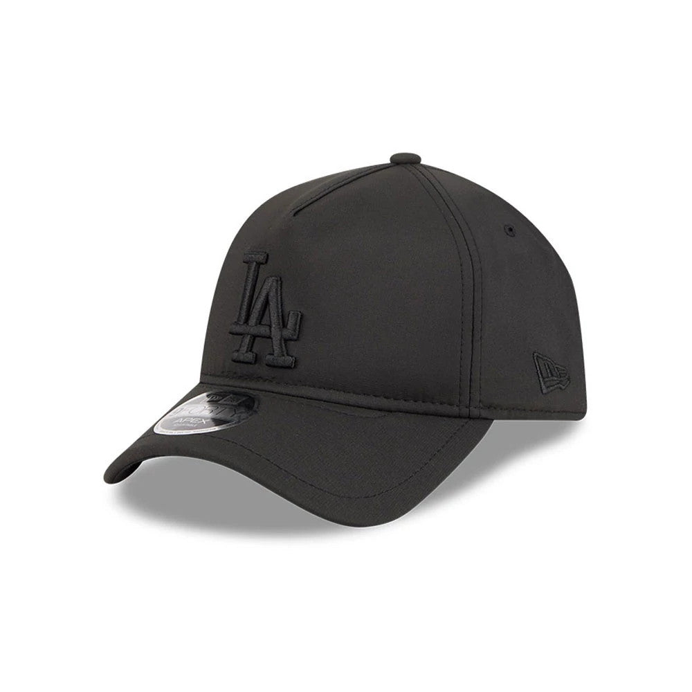 Pictured is this MLB Quickstrike LA Dodgers 9FORTY Apex cap in black on black. 1